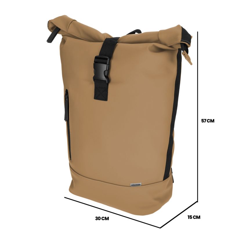 NORLÄNDER Dull PU Rolltop Rygsekk 2.0 - Brun